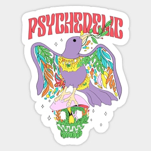 PSYCHEDELIC BIRD Sticker